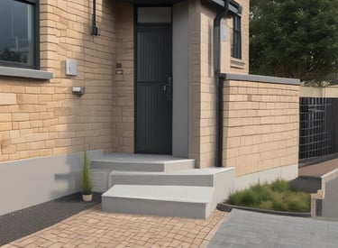 A construction site showcasing outdoor infrastructure work.