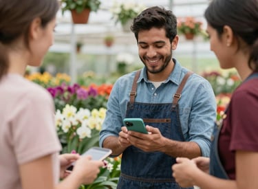 A team of workers wearing safety gear inspecting a modern industrial facility.