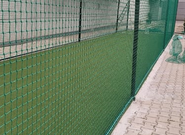 Sport net installation at a local Ahmedabad sports ground.