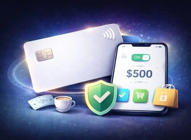 personal payment card with customizable spending limits purchase approval and secure transaction monitoring