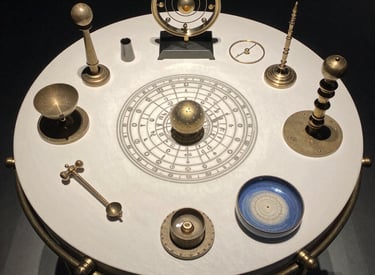 Close-up of tarot cards spread out in a fan with mystical symbols visible.