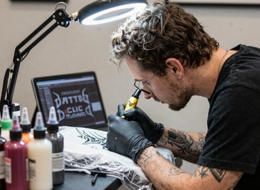 Minimalist, clean image representing technology and innovation in a dark mode style.