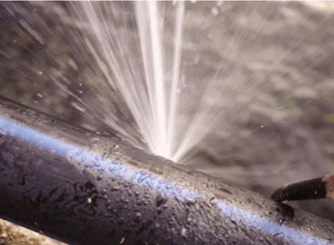 Burst pipe