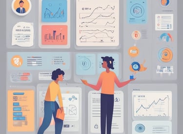 Placeholder image of colorful interactive MIS reporting dashboards.