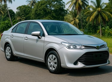 Sedan car used for Colombo Airport transfers and long-distance travel in Sri Lanka
