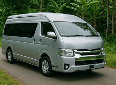 Spacious tour van for family transport and group travel across Sri Lanka
