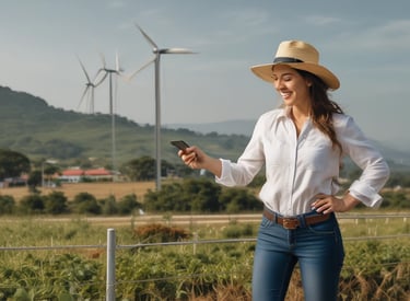 Aerial view of diverse Brazilian landscapes including farmland, forest, and urban edges.