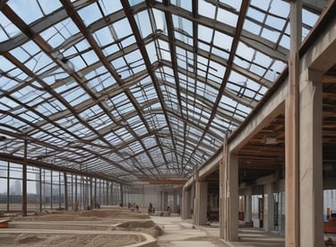 Finished concrete wall with smooth gray repello finish in an urban infrastructure project.