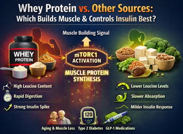 Best Protein for Muscle & Blood Sugar: Why Whey Outperforms All Others