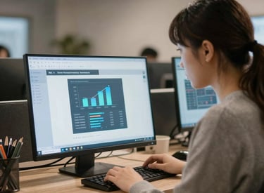 A glowing network map highlighting communication lines powered by AI