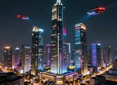 An architect reviewing blueprints on a construction site with a team, ensuring smooth project progress.