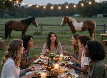 A cozy, elegant workspace with soft natural light, featuring a laptop, a cup of tea, and a small potted plant.