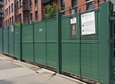 Yellow construction bypass sign on concrete pillar
