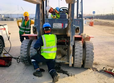 Forklift Differential greasing