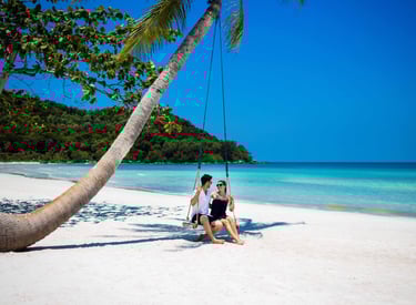 couple sur une plage du Vietnam