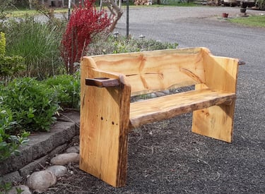 Blued pine, chairs, benches, hand crafted