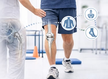 Riabilitazione post protesi di ginocchio a Terni con approccio integrato