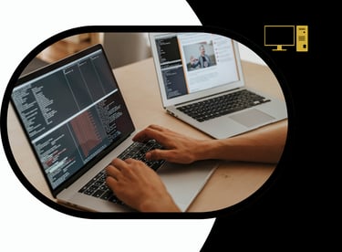 Business Growth & Analytics – A digital dashboard displaying graphs, charts, and analytics.