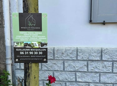 panneau de chantier bocquillon menuiserie