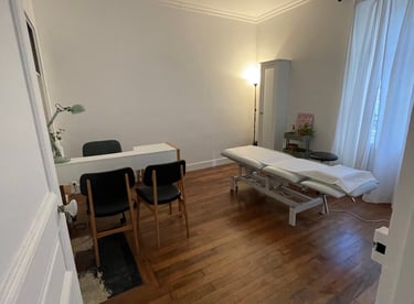 Ostéopathe cabinet Paris 13 - salle de consultation