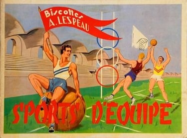 1955 Biscottes A Lespeau Sports D'Equipe Sports Card Album from France