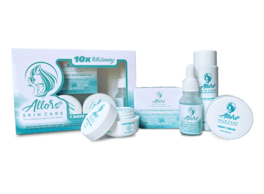 a box of skin care products with a box of skin care products