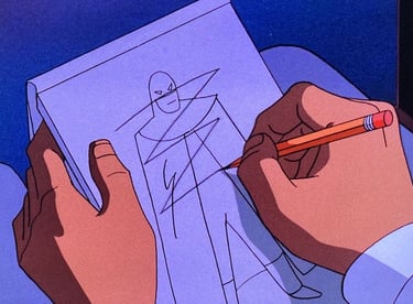 Batman: Mask of the Phantasm - Batsuit Rough Draft