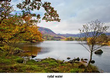 rydal water a tarn in the lake district of britain