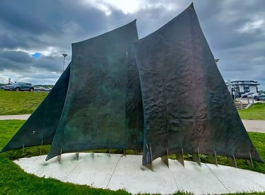 To the People of the Sea concrete base by Uniqrete, by Causeway Coast & Glens Borough Council