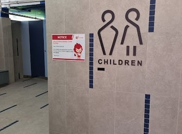 children's shower area delta swimming complex