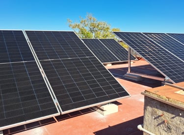 Photovoltaic instalation in La Marina