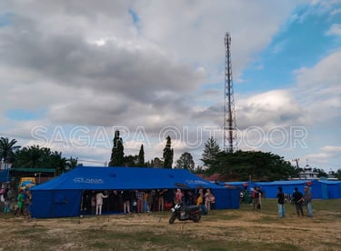 Tenda Pleton 6x14m
