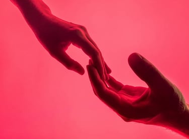 couple holding hands