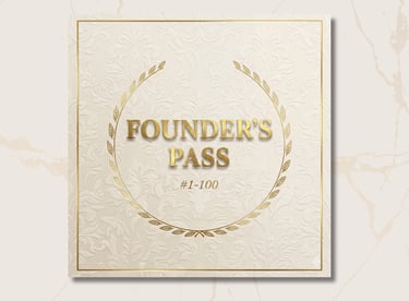 a sign that says founders's pass from keepsakesQR