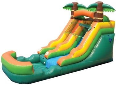 Tropical Single Slide Wet or Dry With Pool or Ball Pit. Bookings 832-216-8423