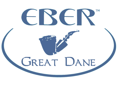 Eber Great Dane Danish Freehand Tobacco Smoking Pipe Logo