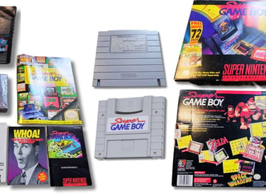 Super Game Boy é um periférico que permite jogar cartuchos de Game Boy em um console Super Nintendo