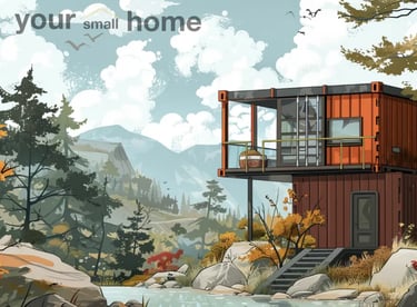 two storey container home