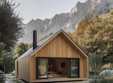 modern wooden house