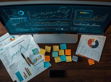 Analytics dashboard tracking affiliate program performance and optimization metrics