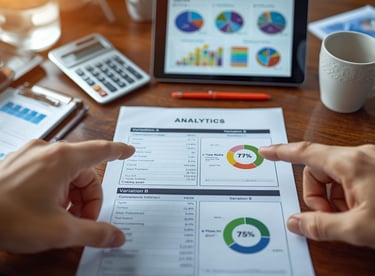 Statistical analysis of A/B test results and winner declaration