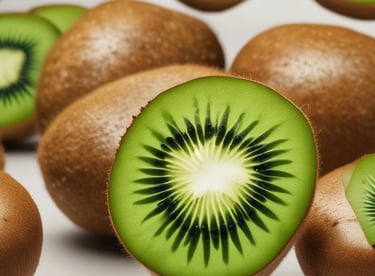 A close-up of ripe, golden peaches with soft fuzz on their skin, resting on a rustic table