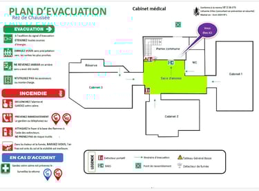 Plan d'évacuation