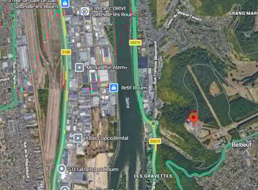 localisation du lotissement Domaine du Parc à Belbeuf proche de Rouen