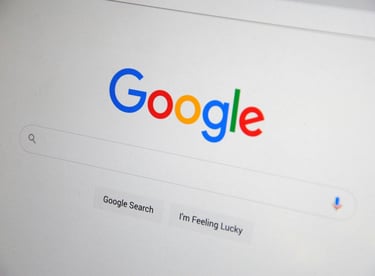 Screenshot of Google search home page.