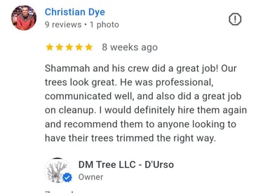 review from customer in Overland park kansas