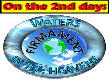 Firmament created on Day 2 of Creation. Designed by Debbie Dunn using PowerPoint & Paint.