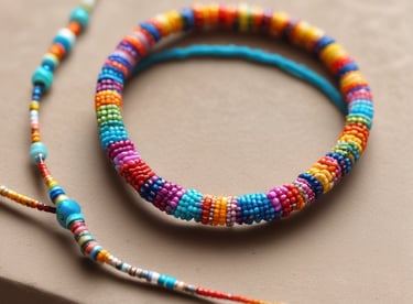 Bracelet de perles multicolore