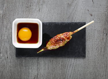 Chicken Meatball Tsukune Skewer in Yakitori Catering