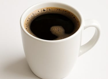 a cup of black coffee